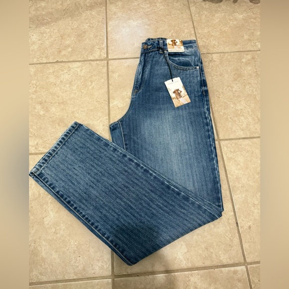 Sincerely Jules Classic Blue Straight Jeans - Picture 1 of 9